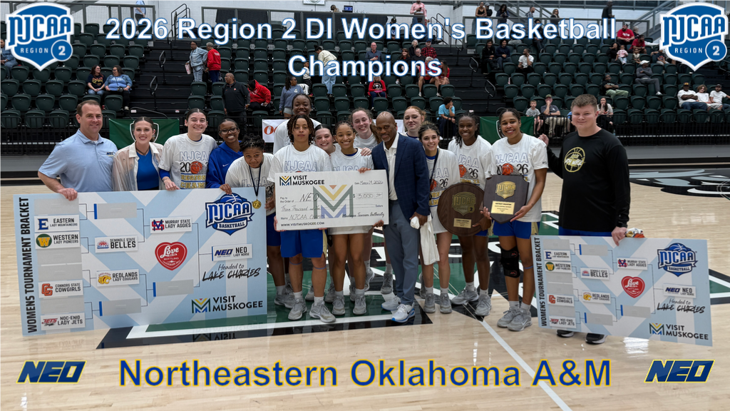 2026 Region 2 DI Women's Basketball Champions - Northeastern Oklahoma A&M